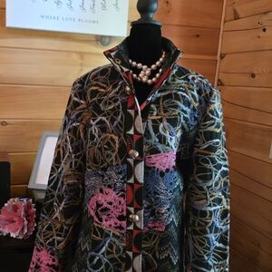 Sacred Threads Artistic Multicolor Blazer